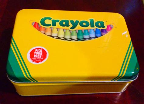 crayola metal box price|The Tin Box Crayola Tin Crayon Storage with Hinge .